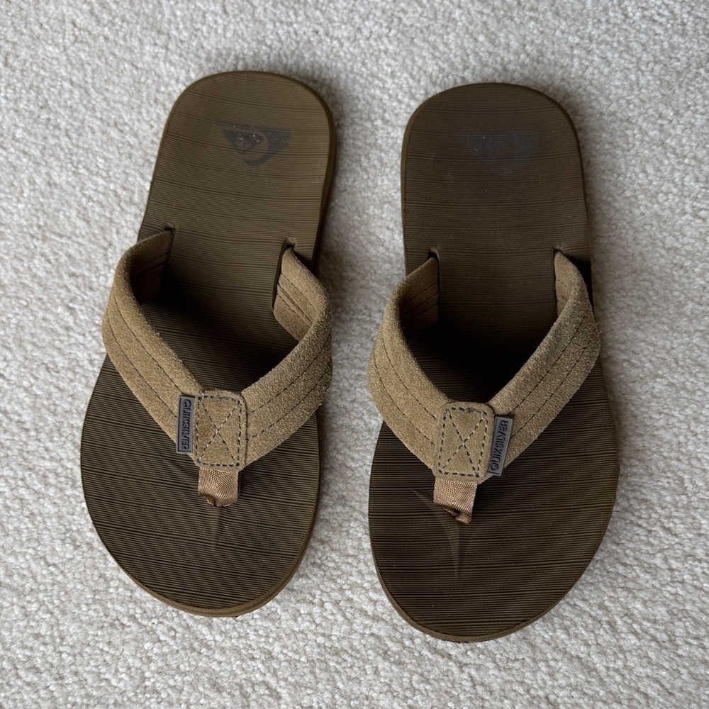Quiksilver Carver Suede Flip Flops